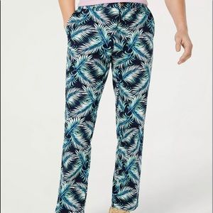 Men's Regular-Fit Stretch Hawaiin Palm-Print Chino